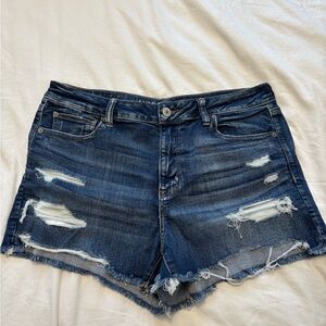 Distressed Denim Shorts